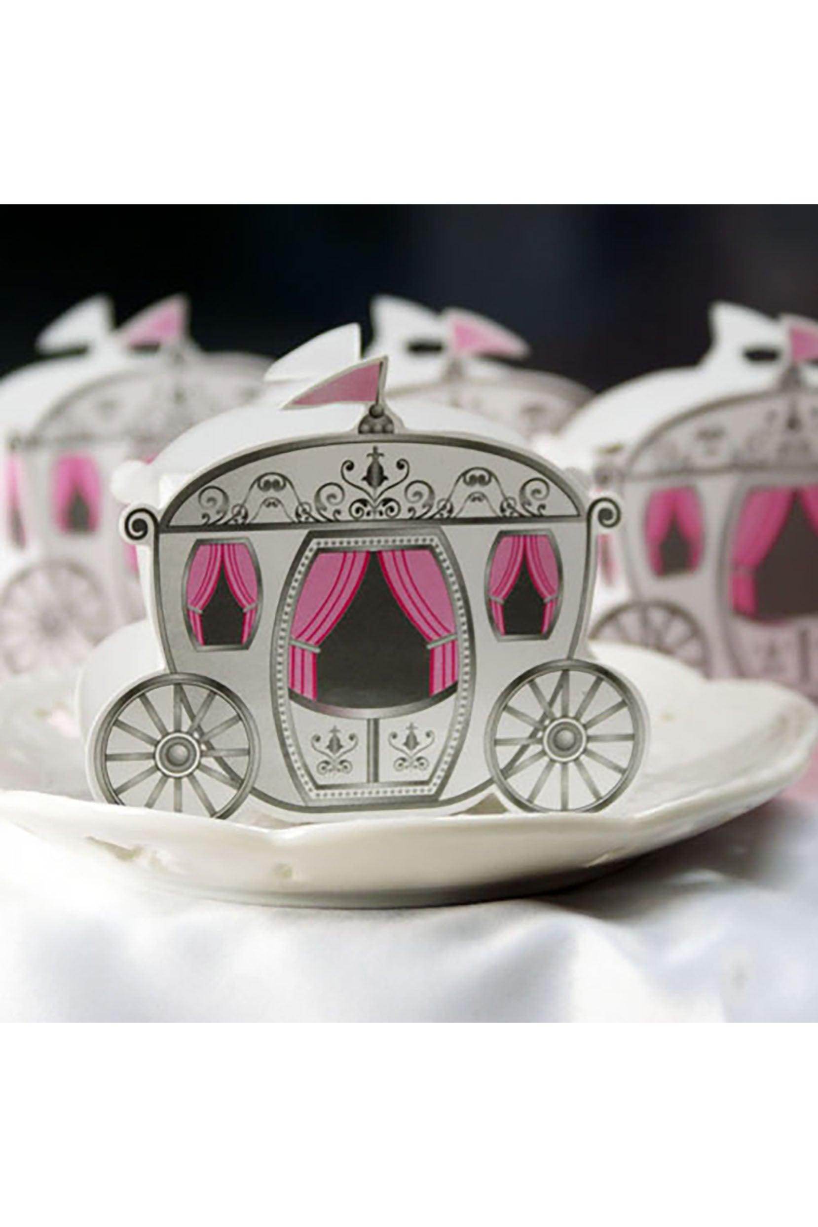 Fairy Tale Carriage Boxes Wedding Favors CGF0261 (Set of 12 pcs) - COCOMELODY